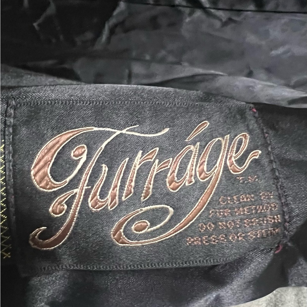 Vintage Hillmoor NY Tissavel France Faux Fur Jacket Coat Black Union Made Winter - Picture 12 of 14